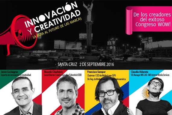 ANDA Bolivia dio a conocer a los oradores del Congreso Innovación y Creatividad