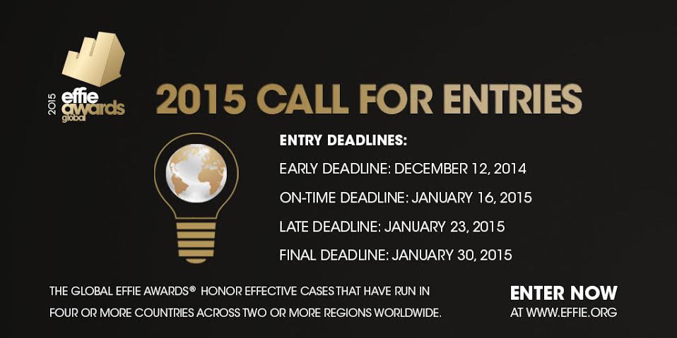 Abrió la inscripción para los Global Effie Awards 2015
