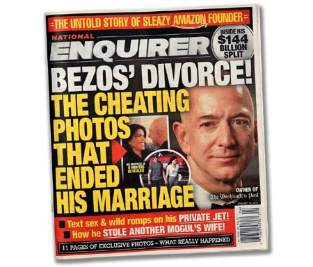 Después de los escándalos con Trump y Bezos, el National Enquirer está a la venta