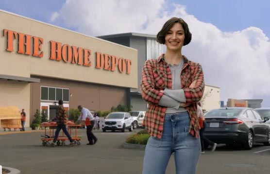 Home Depot presentó su nueva tagline con avisos que enfatizan la inversión digital 
