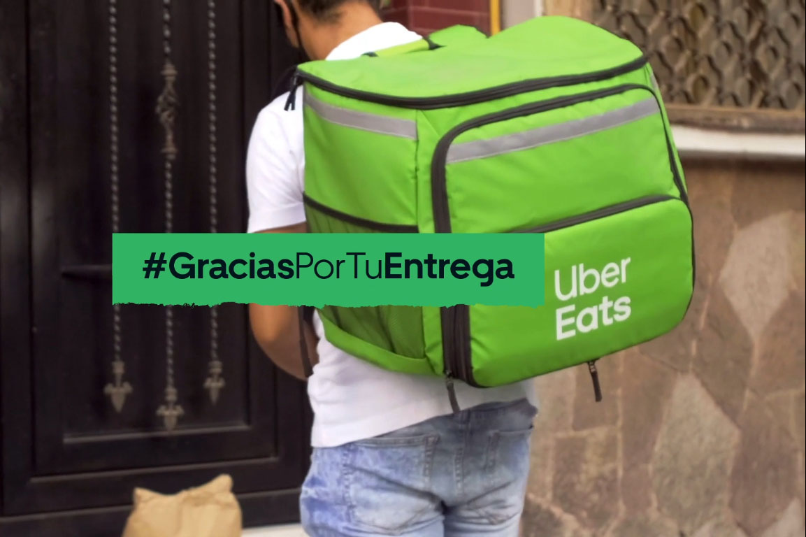 Preestreno: Grey México y Uber Eats completan sus mensajes de agradecimiento a la entrega de sus repartidores
