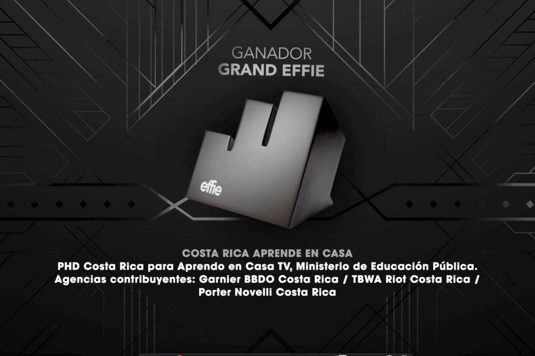 Effie Awards Latin America 2021: Gran Effie para PHD por “Costa Rica aprende en casa”