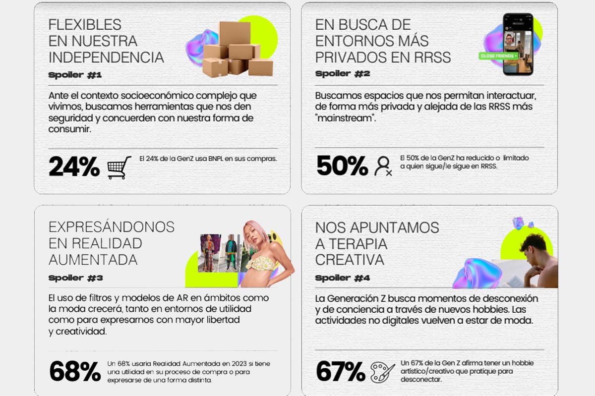 Mayor privacidad en redes sociales y más interés por las actividades no digitales, entre lo que moviliza a la Gen Z este año