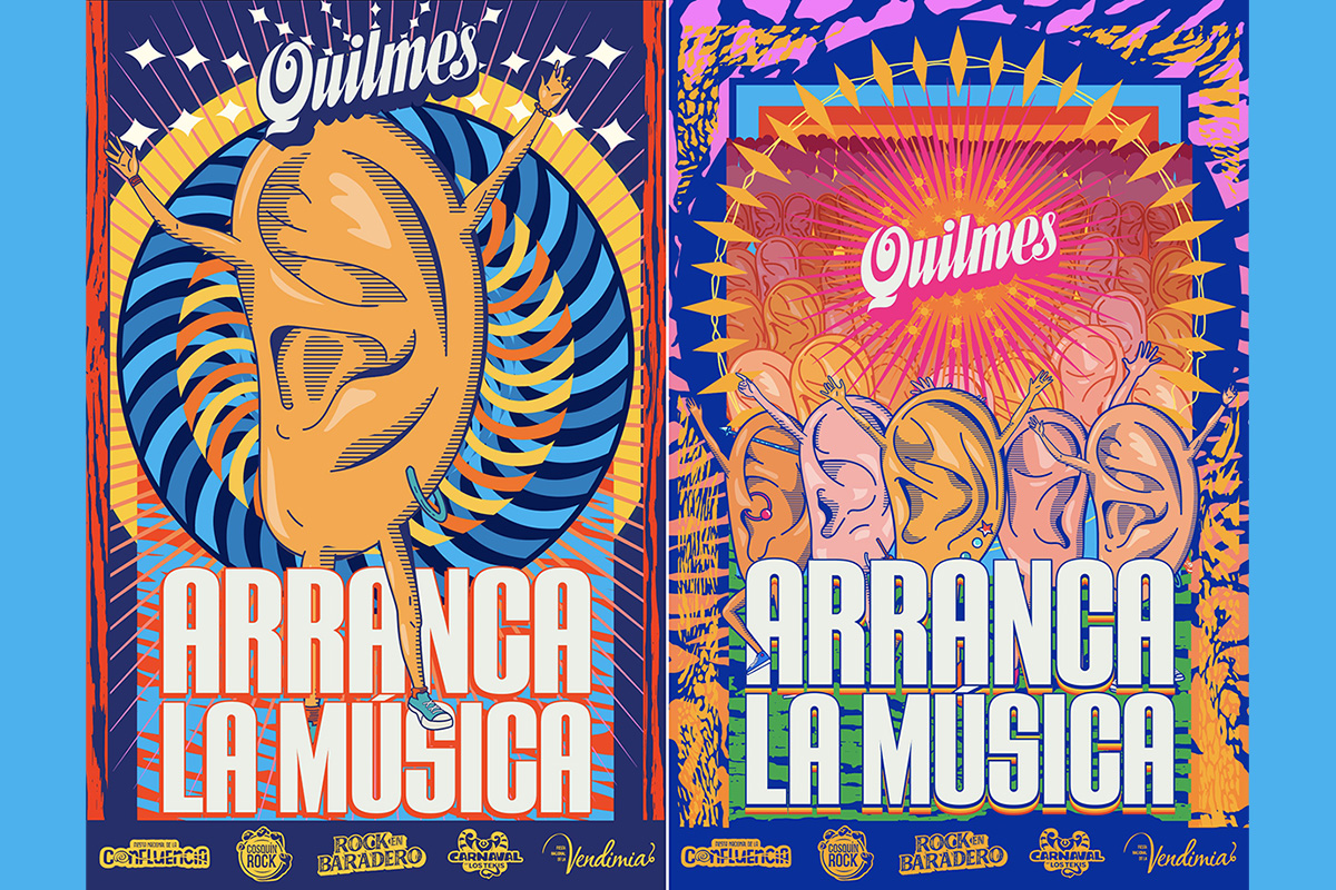 Preestreno: La América Buró y Quilmes presentan la nueva identidad visual para la temporada de festivales