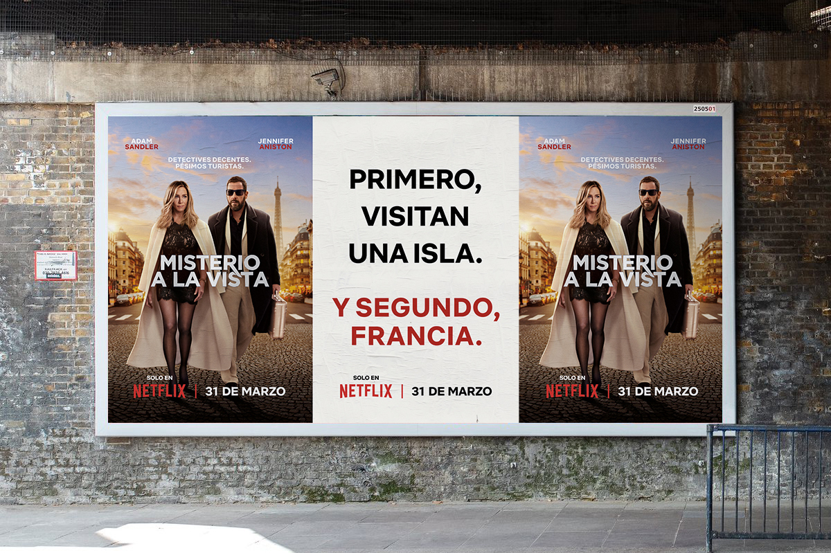 Netflix y Media Monks presentan "Y segundo Francia", la campaña de vía pública para “Misterio a la vista”