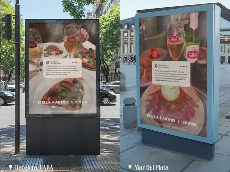 Hay caso: “LocAD Guides”, de Draftline y Stella Artois, transformó reseñas de Google en contenido de marca