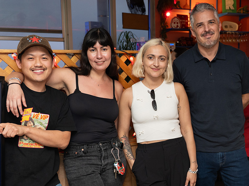 Tam Pham, Stephany Torres, Florencia Franceschetti, y Santiago Puiggari, parte del equipo de Togethher y Tâm Tâm. 
