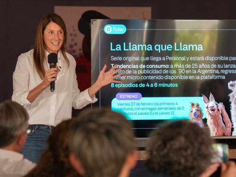 Silvana Cataldo en un momento de la presentación de ayer en el Hotel Huacalera, en la Quebrada de Humahuaca: un asset muy importante para la marca. (Foto: Prensa Personal)