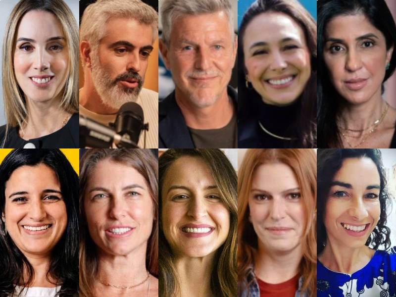 Arriba, Renata Gomide de Carvalho, Igor Puga, Ignacio Inda, Gabriela Lairana y Juliana Roschel; abajo, Nathalia Cavalcante Teixeira, Renata Vieira, Allyne Magnoli, Camila Nunes y Angelina Perrin.