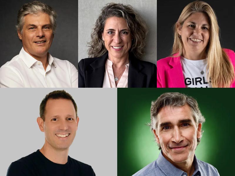 Fernando Capalbo (Omnicom Media); Ana Paula Pavese (OSA); Carolina Sabha (Publicis Media); Nacho Pérez (Artear); y Diego Capria (Huinca Cine).