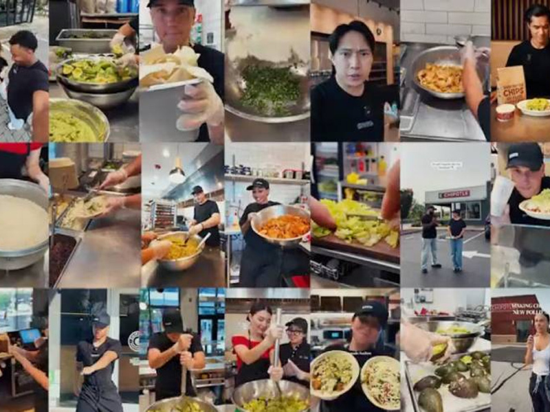 Chipotle se apoyó en más de cien creadores para generar contenido para su campaña más reciente. (Fotografía: Chipotle).