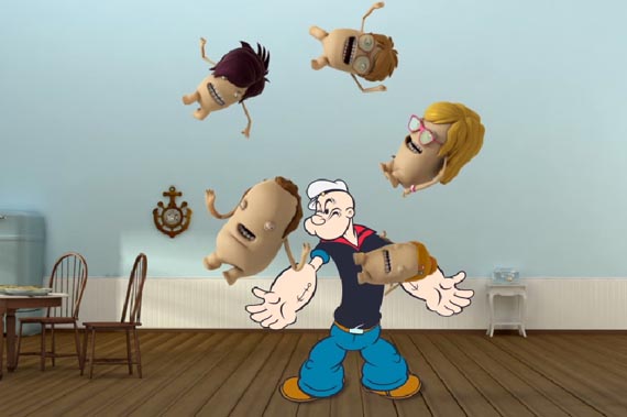 Popeye, preestreno de Madre para Mamá Lucchetti